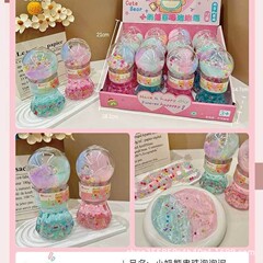 Youqi 文化的で創造的な高透明発泡接着剤バブル泥メーカー直販ノンスティックハンド非退色パズル減圧泥