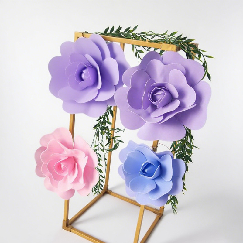 Mei Chen flower gran fondo plano PE espuma flor de diseño de ventana de flores eventos de boda a gran escala hecha a mano accesorios del centro comercial paisajismo