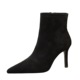 8298-1 style classic temperament pointed thin heel high-heeled short boots for women suede side zipper fashion slim boots