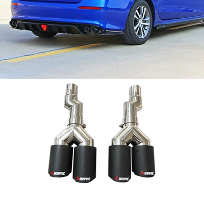 Car exhaust pipe suitable for Exhaust pipe - carbon-fiber-straight-four-out