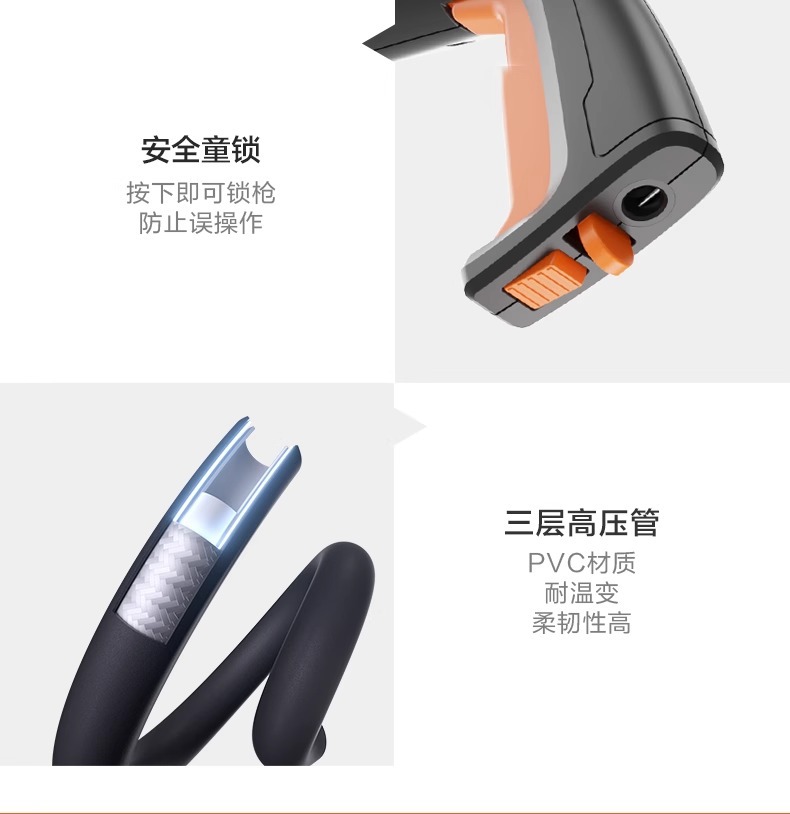 Yili 4420/21/22 Car Washing Machine for Home Use, High-Pressure, High-Power Car Wash and Floor Cleaning Water Gun Pump, Sensor Version, Smart