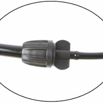 Conector Recto Reductor para Tubo Capilar 8/12 a 4/7 de Plástico, Antidesprendimiento