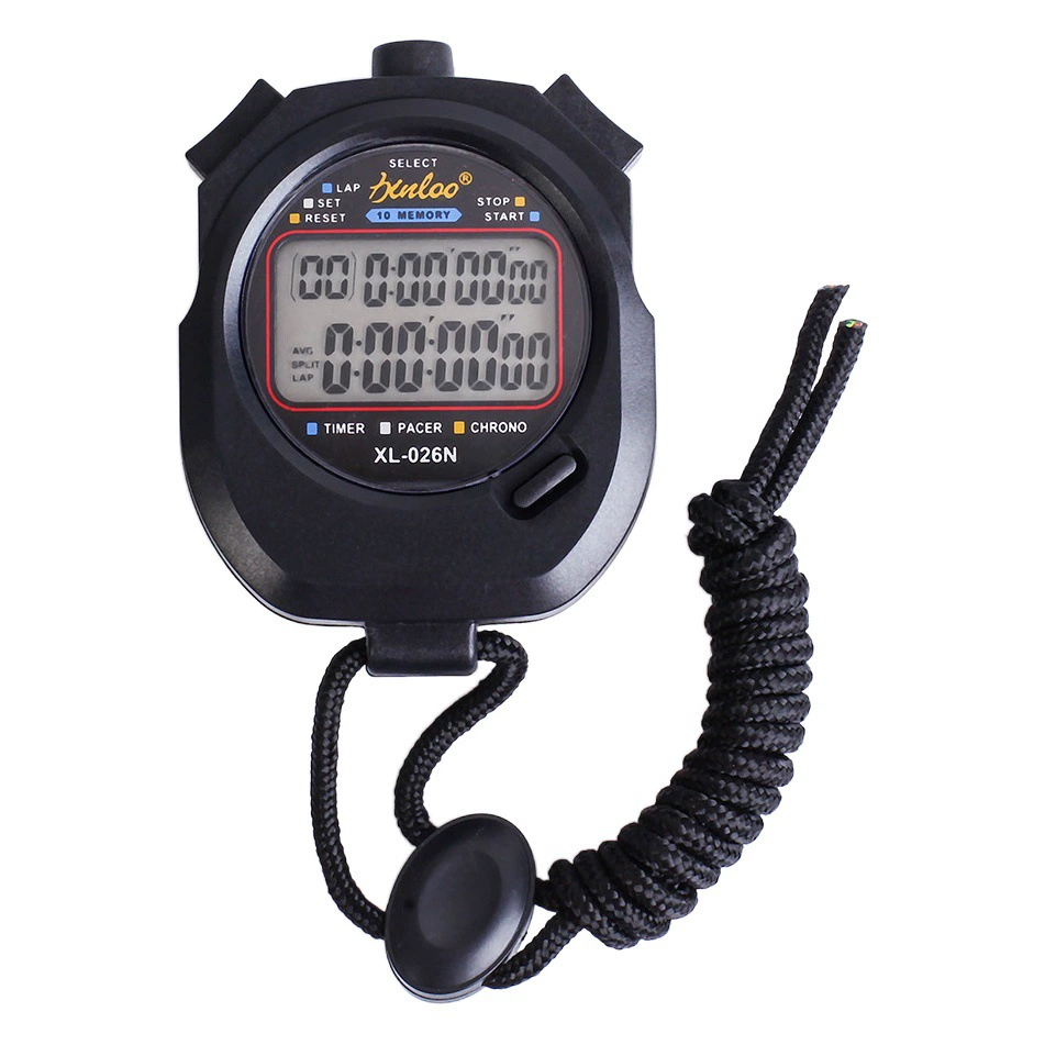 Завод в наличии Электронный Секундомер студент спортивный экзамен соревнование таймер десять Бег спортивный тренер Код Таблица