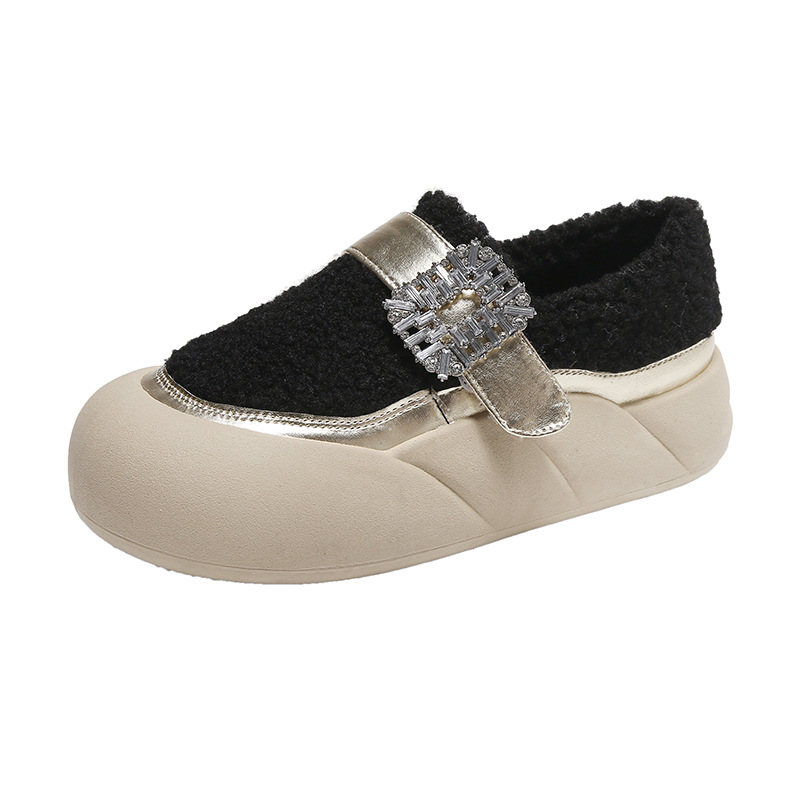 Ladies Man Leather Shoes Sports Shoes Sneakers Fabric Rubber Sole Cushioned Breathable Sneakers Footgear_voghion.com