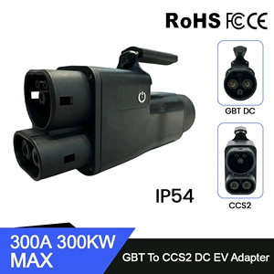 Nto Gb/T to Ccs2 Adapter for Hong Kong Vehicles Traveling North, Dc 300A Fast Charging, National Standard to European Standard Charging Station Adapter