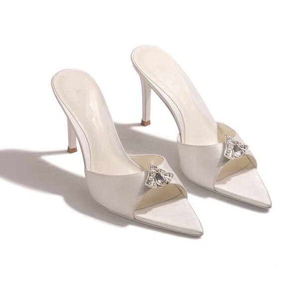 Summer high heels pointed-toe with rhinestones stiletto heels