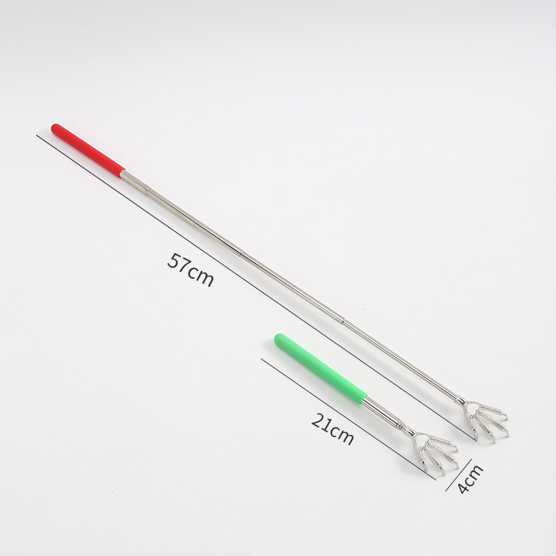 Garra de águila de acero inoxidable telescópica cosquillas masajeador de acero inoxidable cosquillas rascador