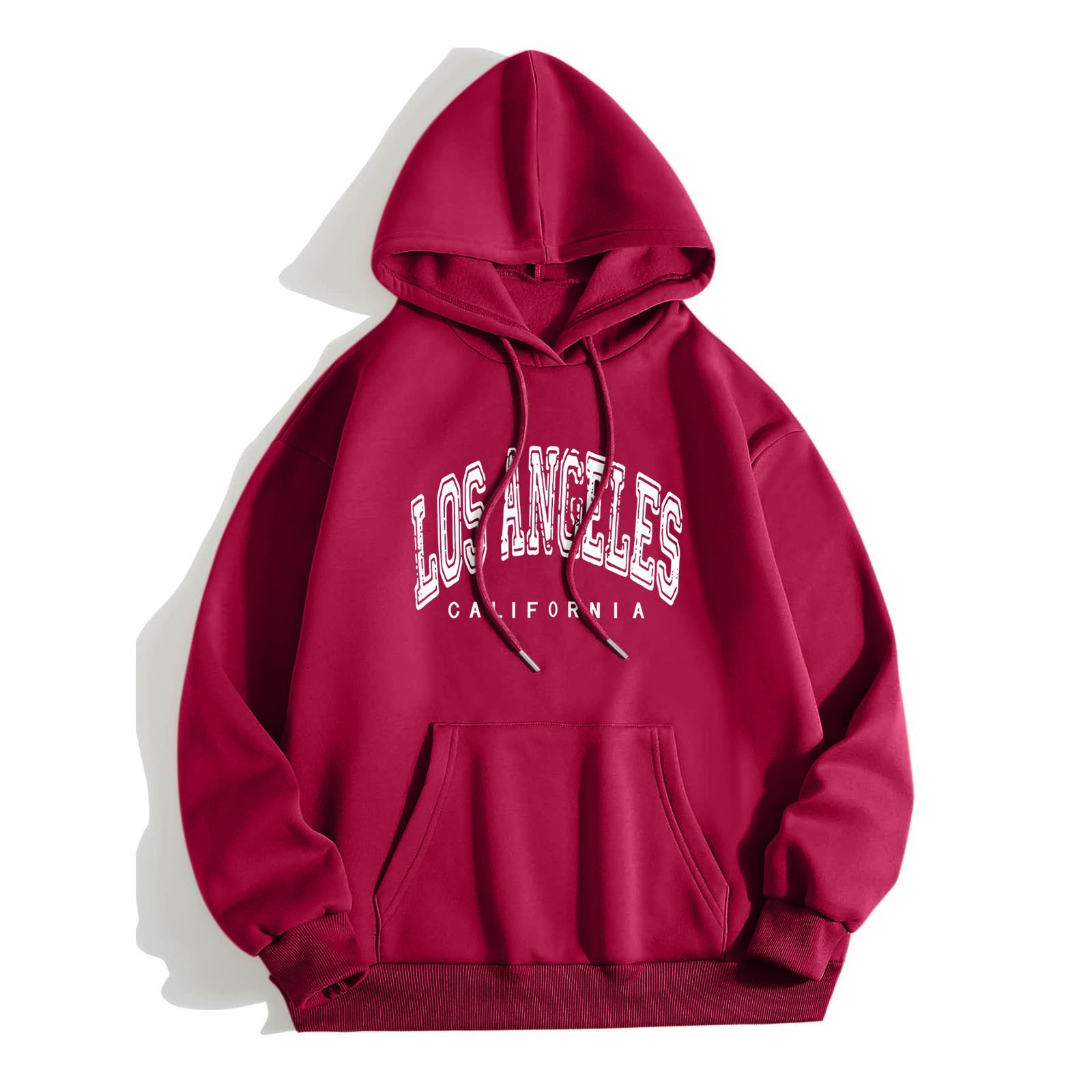 Los Angeles Letter Hoodies Mujeres Harajuku Sweatshirts Casual