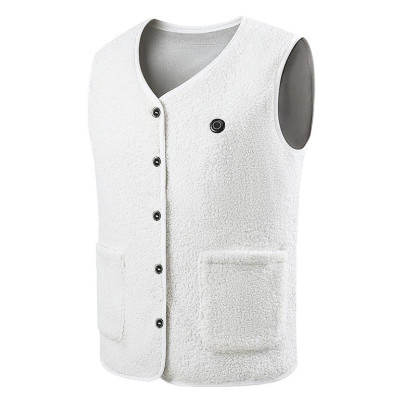 Трансграничный популярный мужской жилет с подогревом шеи, хлопковый жилет, жилет с электрическим подогревом, питание от USB, интеллектуальное хлопковое пальто с постоянной температурой