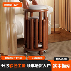 工場直販の折りたたみ式ソフトパッドスツール、積み重ね可能な無垢材スツール、家庭用リビングルーム、ダイニングテーブルスツール、小規模住宅向け、卸売