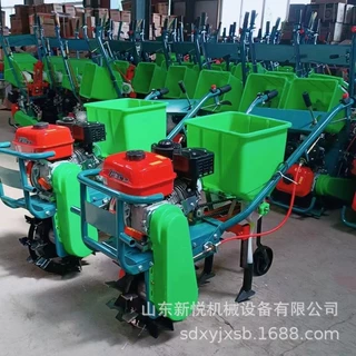 手推式玉米地追肥机 汽油链轨播种机 自走式玉米汽油播种机