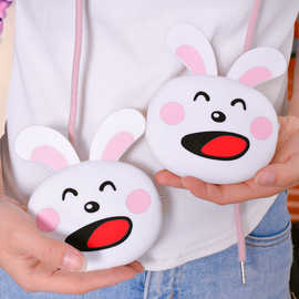 硅胶包小白兔创意零钱包随身收纳包卡通迷你拉链硅胶钱包批发订购