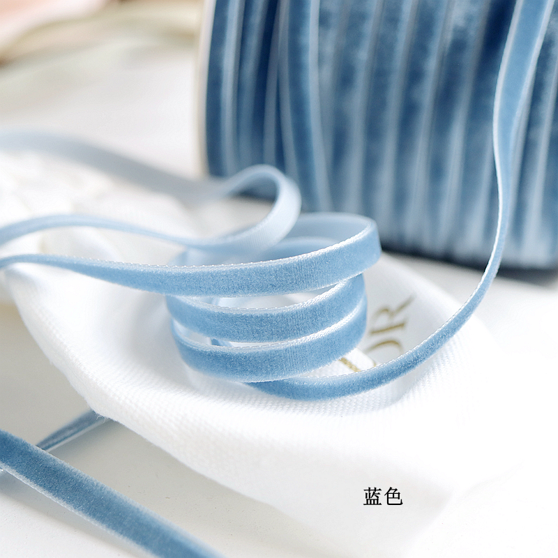 1cm/0,6 cm cinta de terciopelo de color cinta de cisne cinta de bricolaje material hecho a mano cinta cinta cinta decorativa