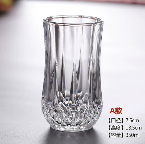 Glass capacious wineglass for whiskey, for karaoke bars