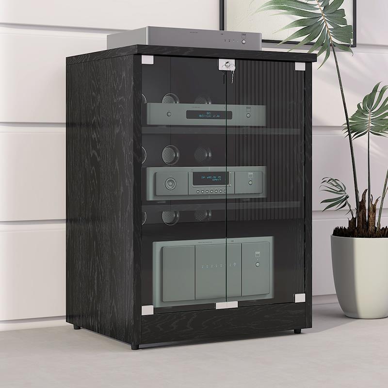Amplifier Rack Professional Audio Amplifier Cabinet Audio-Visual Equipment Equipment Cabinet with Door Tripod Audio Equipment Cabinet