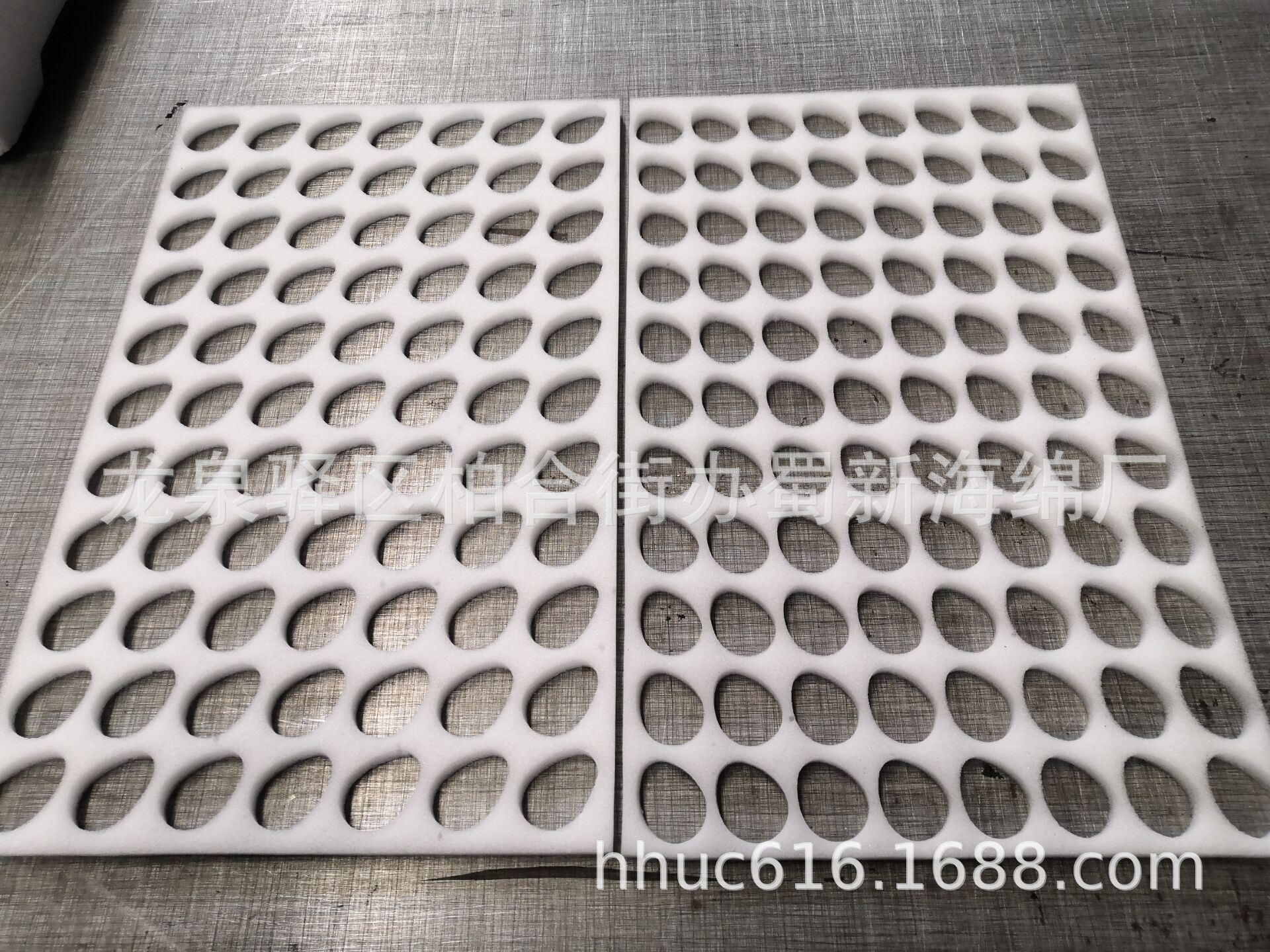 水果筐内衬定位草莓海绵托/打孔内托减震草莓包装海绵/防护草莓垫