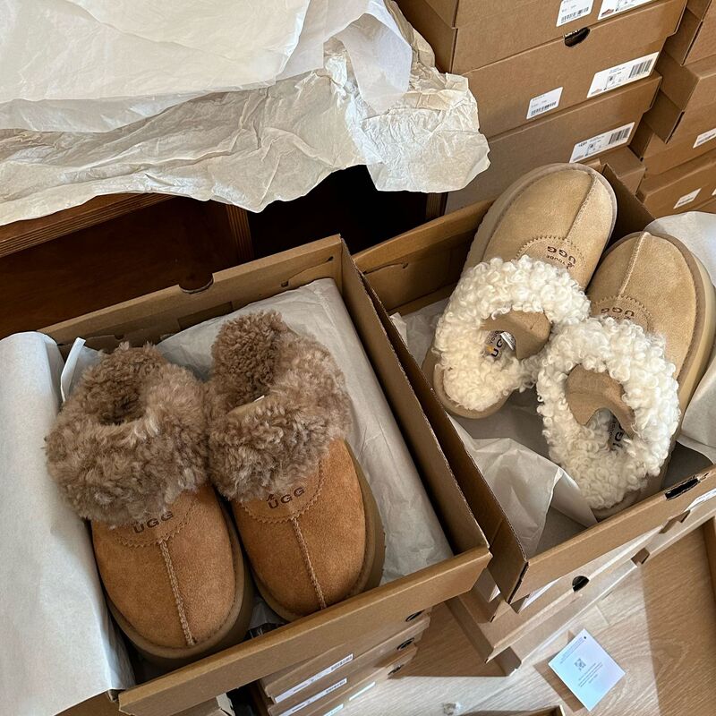 Youge Henan Sangpo Wool Thick-Soled Dual-Use Teddy Curly Fur Slippers, Thickened Casual Versatile Height-Increasing Slippers