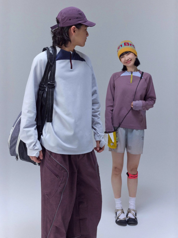 儒孟速干防晒骑行健身运动长袖卫衣情侣半拉链训练服球衣T恤上衣|undefined