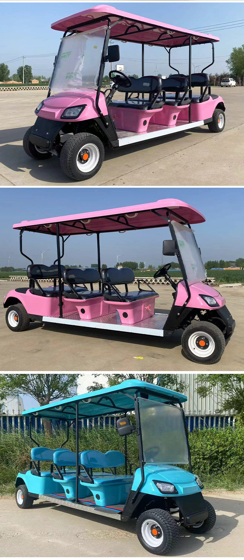 Electric Sightseeing Car 4-Seater 6-Seater Tourist Car for Scenic Spots Hotel Resort Shuttle Car Golf Cart