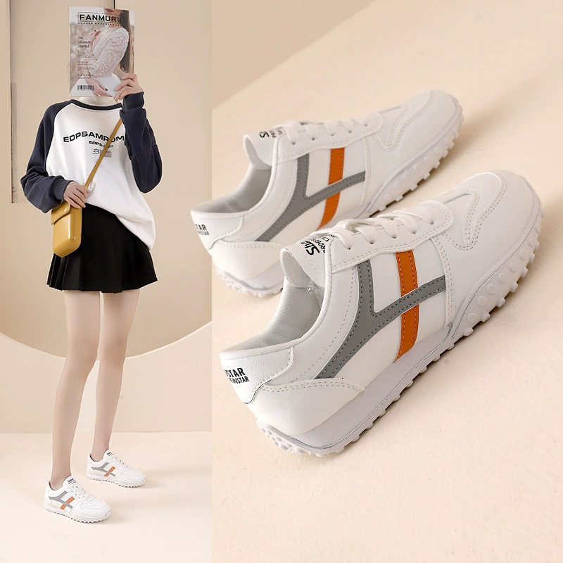 Агамская обувь женская модель 2024 новая весна и осень повседневная обувь спортивная обувь маленькая белая немецкая обувь DY311