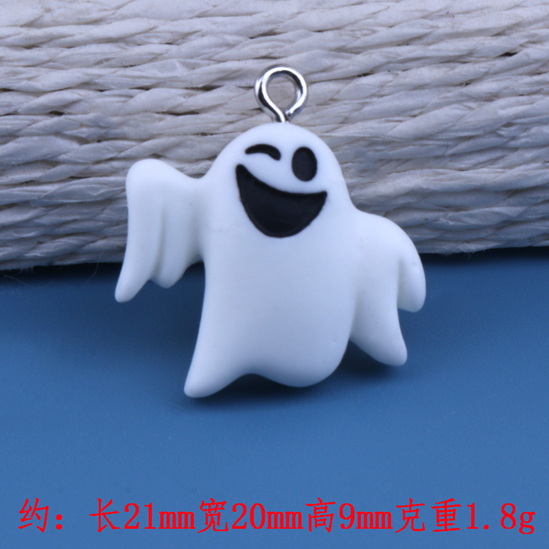 国境を越えた人気のハロウィン樹脂アクセサリーイースター DIY ジュエリーペンダントキーホルダー冷蔵庫マグネット装飾材料|undefined