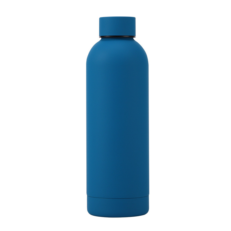 Nueva taza esmerilada 304 Acero inoxidable pequeña boca botella ventosa al aire libre deportes americanos gran capacidad taza de agua pintura botella de agua