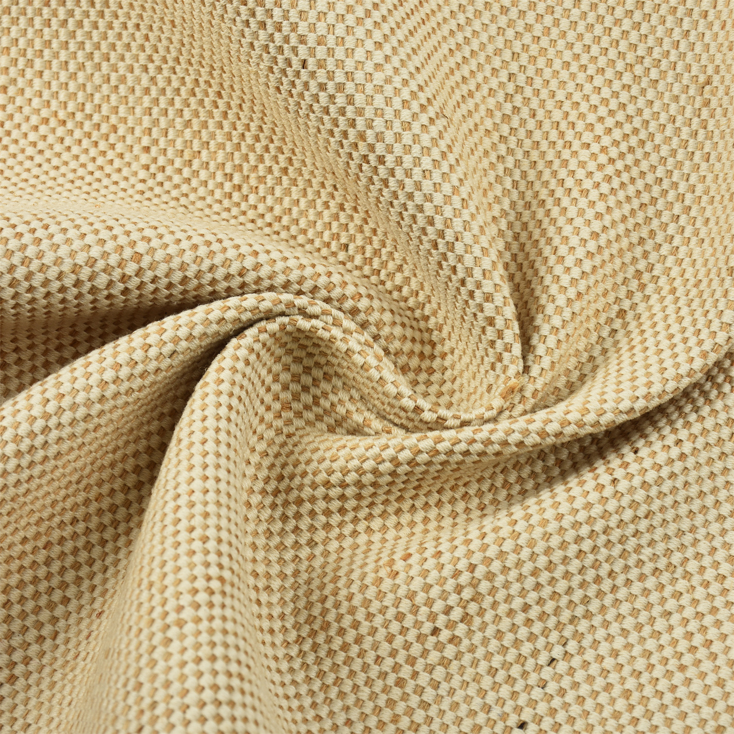 21/2六经单纬黄麻棉交织布、纹路清晰风格独T、适合鞋材箱包手袋