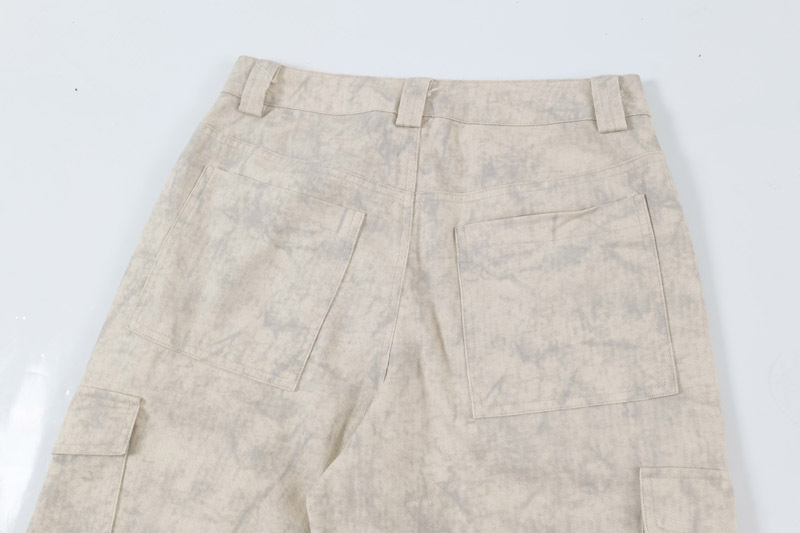 Men's Clothing New Creative Marble Folding Casual Pants for Men and Women Street Fashion Loose Straight Pants_voghion.com