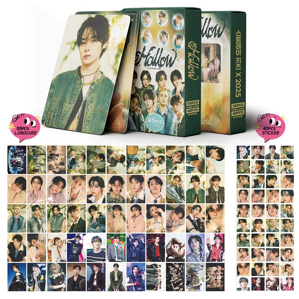 跨境专供95张 SK小卡贴纸HOLLOW单曲海报照片KPOP明星周边LOMO卡