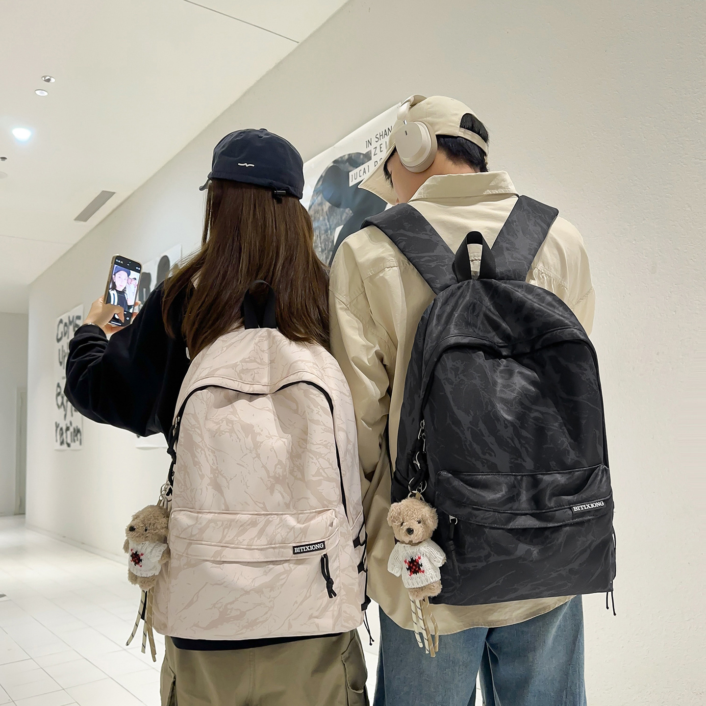 Capacious fashionable universal backpack