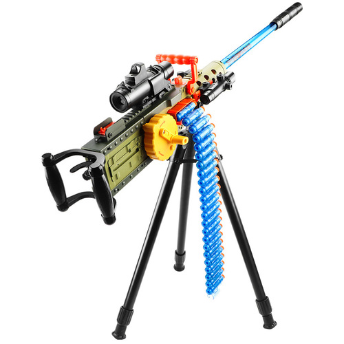 Big pineapple Gatling machine gun soft bullet gun toy electric repeating heavy machine gun can launch boy eating chicken equipment