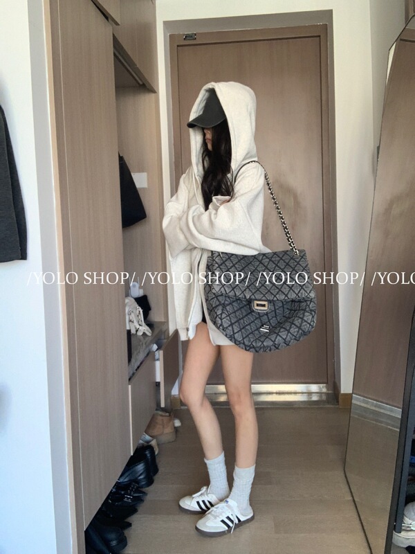 YOLO SHOP店主挚爱  慵懒风宽松连帽卫衣开衫外套女春夏重磅上衣|undefined