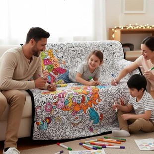 ���N��羳�����ֹ���ɫ̺DIY Coloring Blanket �ֹ���ɫ��ɫ̺