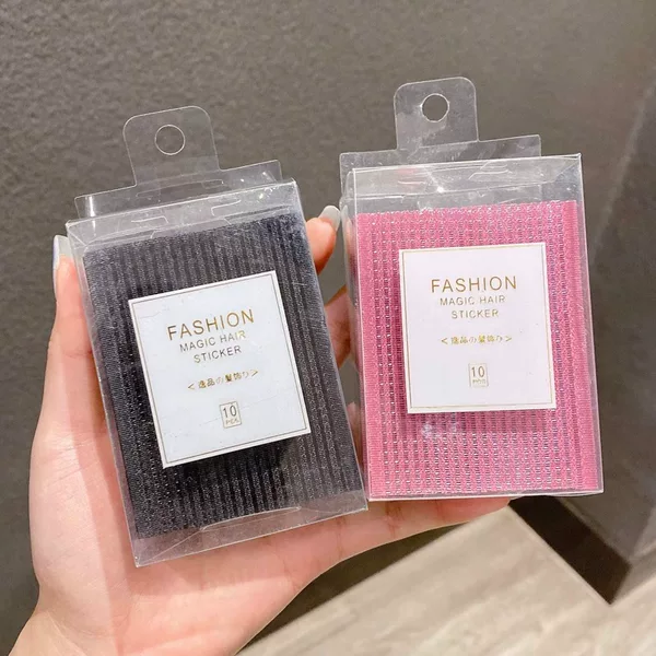 Internet Red Color Sticky Posting Bangs Top Hair Sticky Broken Hair Sort Lazy Artifact for Adults Velcro Female Hair