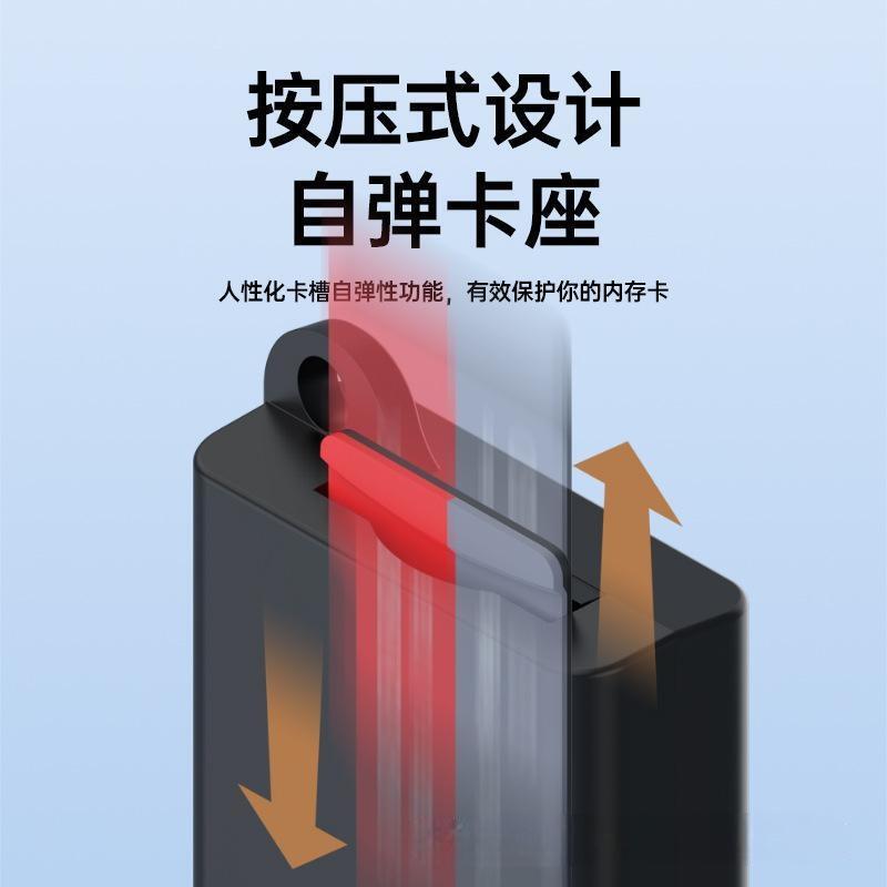 USB3.2读卡器SD4.0读卡器UHS-II tf/sd卡二合一读卡器多盘 符读卡|undefined