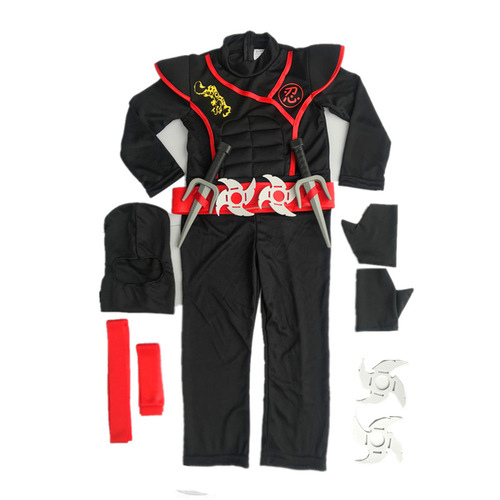 Children's Ninja Costume Performance Costume Set for Boys and Girls Halloween Fashion Show Activity Primary School Kindergarten