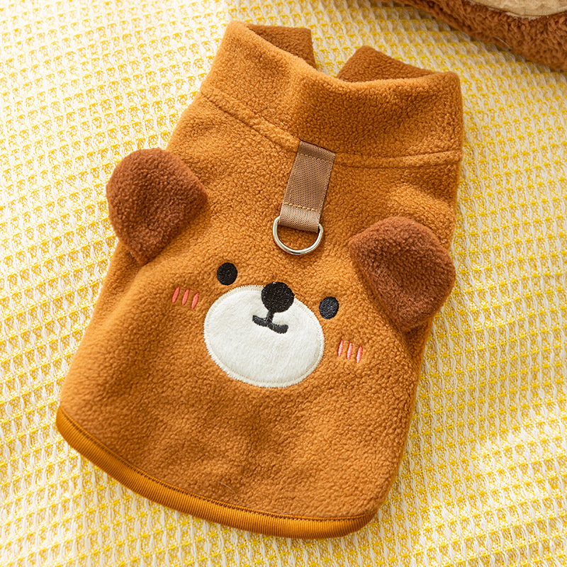 Otoño y invierno gato bipedos animal modelado vestido de peluche perros pequeños Teddy Bear disfraz de ropa de gato mascota