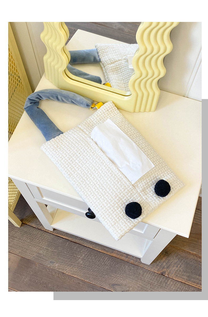 Car Tissue Box Hanging Car Interior Decoration Supplies Car Paper Drawer Car Tissue Hanging Bag Popular Female Driver