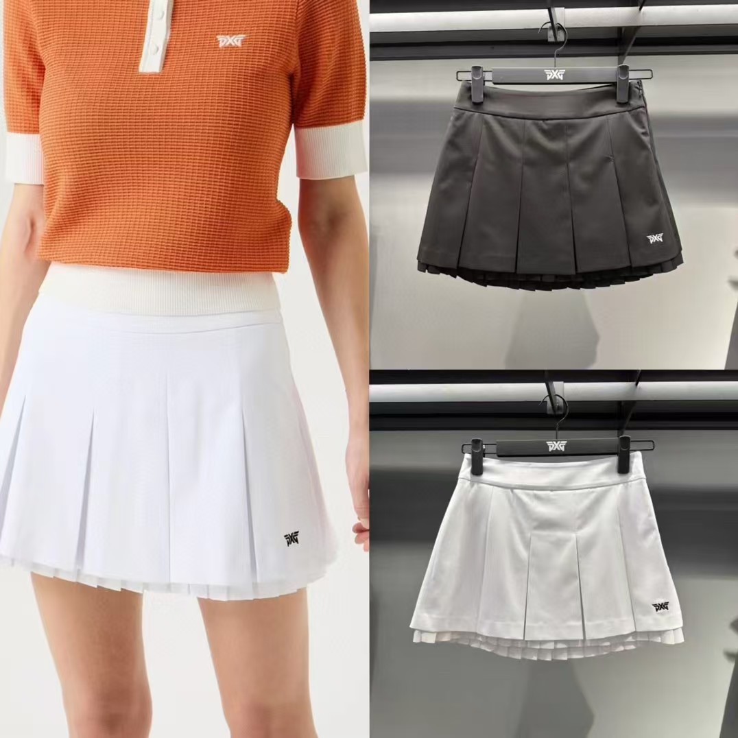 25 New Golf a Version Double Layer Pleated Skirt Sports Speed Dry Moisture Wicking Cool Feeling Slim Fit Sweater Suit