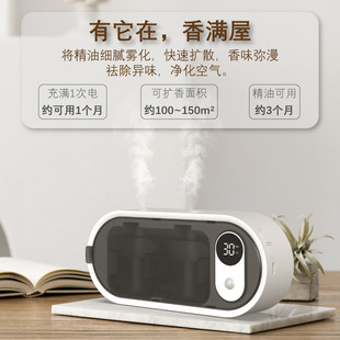 Hotel Human Body Sensor Automatic Fragrance Machine Home Bedroom Wall-Mounted Smart Aromatherapy Machine Bathroom Deodorizing Spray