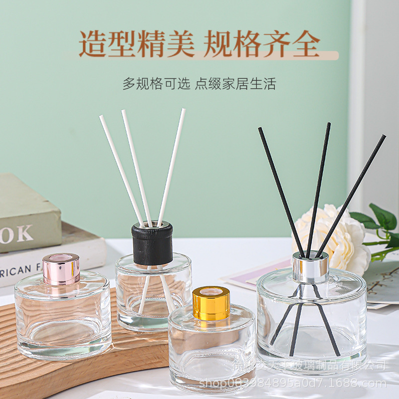 Botella cilíndrica de perfume de seda colorida botella de perfume adornos caseros transparentes 50ml 100ml botella de perfume adornos