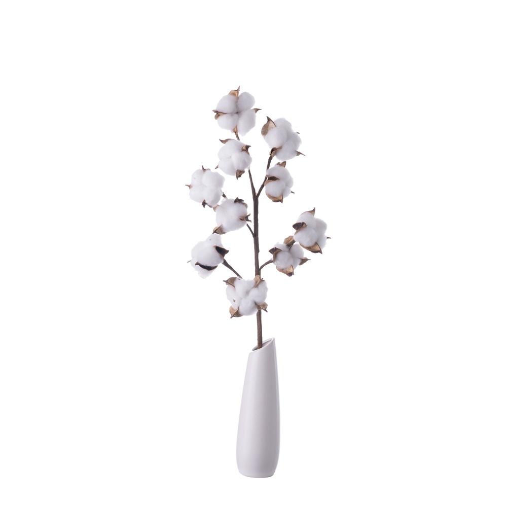 Flor artificial 10 cabeza de algodón natural rama fábrica decoración del hogar boda celebración flor planta pared falsa flor MW61177