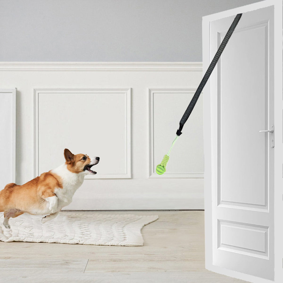Pet Interactive Chew Toys Popular Teething Cleaning Rope Dog Outdoor Indoor Tug of War Bite Resistant Ball_voghion.com