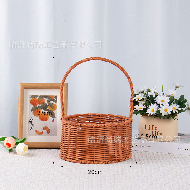 Cesta Tejida de Flores de Vid, Hecha a Mano y Decorativa para Fiestas y Arreglos Florales image 41