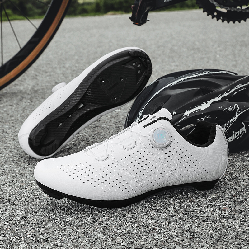 Manufacturer's Ready-Made Cross-Border Mountain Bike Locking Cycling Shoes for Men and Women, Road Bike Locking Shoes, Hard-Soled Spinning Bicycle Shoes