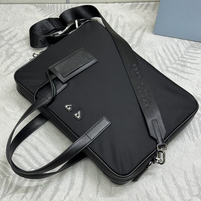 Nylon one-shoulder bag, laptop, linen bag for folders