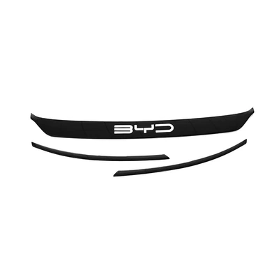 Other Automotive Interior Supplies — Armrest Gear Frame Steering Wheel - for-meta-plusatto-3-not-applicable-to-new-cars-3-pieces-of-center-grille-trim-strips-byd-logo-abs-glossy-black