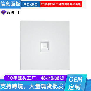 Direct Supply from the Source Type 86 Single Port Double Port Rj45 Thickeneded Multi-Color Information Panel