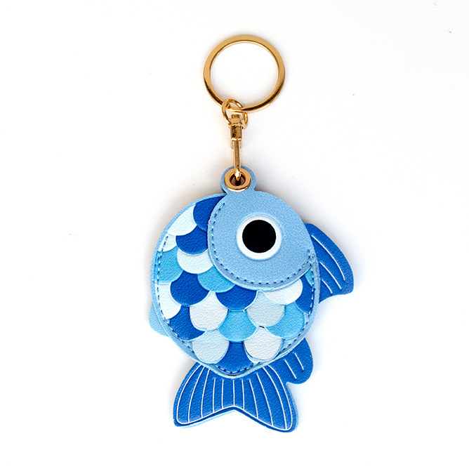 オリジナル小魚かわいいアクセスカードカバーキーホルダークリエイティブ小さなギフトペンダントスクールバッグアクセサリーギフト卸売|undefined