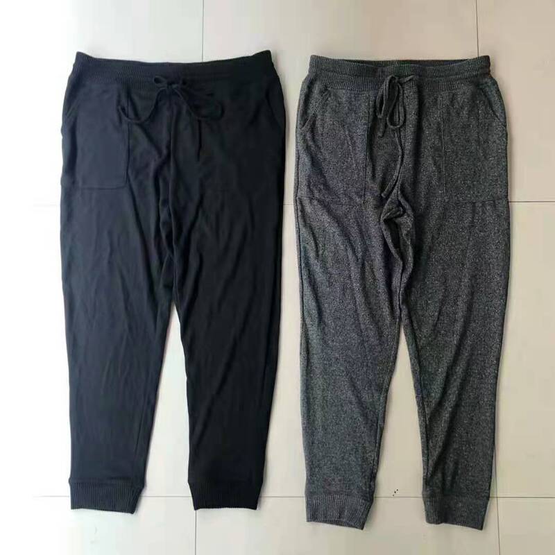 Ladies Trousers Women's Tide Casual Fashion Spring and Autumn Joggers Pants Women's Knitted Sports Running Trousers